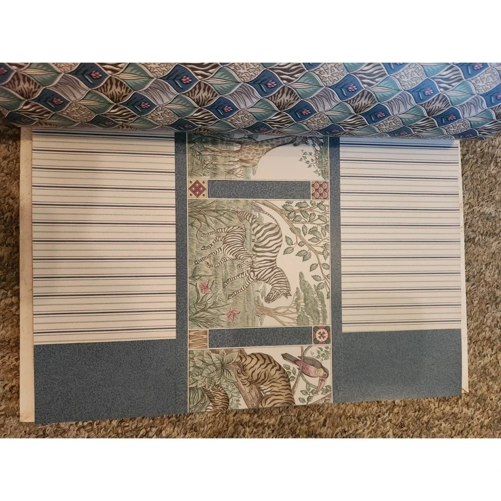 Vintage Ethan Allen Wall Paper Sample Book Wildlife Suite Retail Counter Display